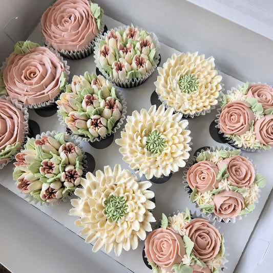 floral theme cupcakes edmonton