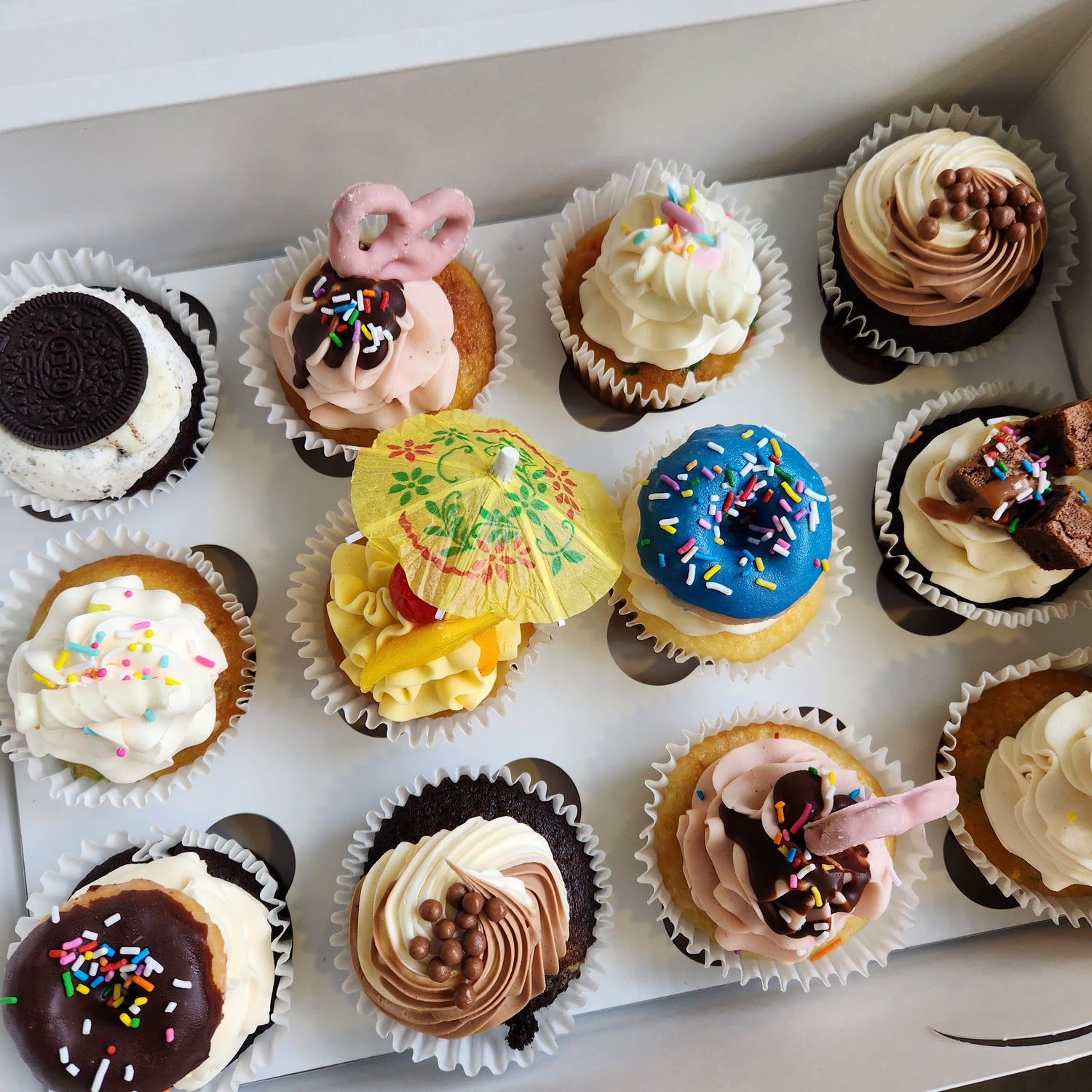 box of assorted cupcakes edmonton