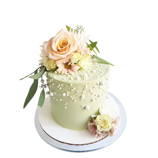 Cake with flowers