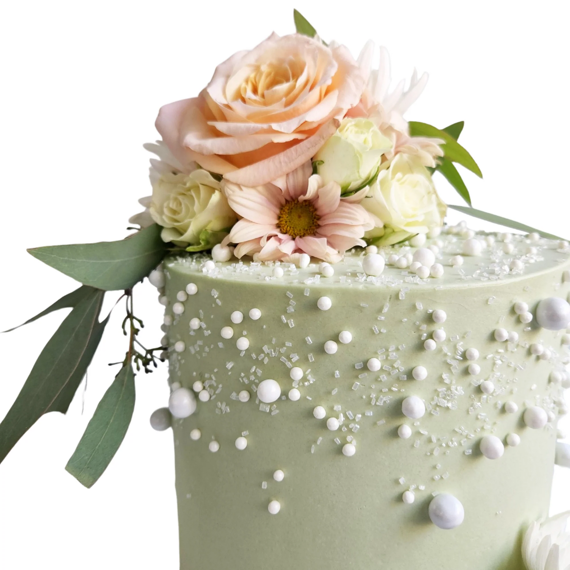 Cake with flower accents