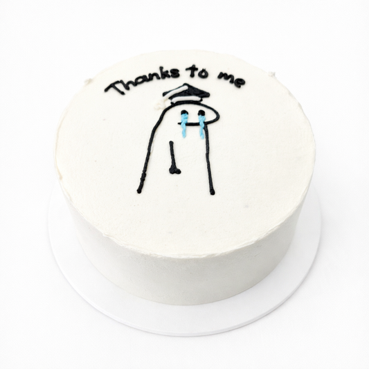 Thanks To Me Doodle Cake
