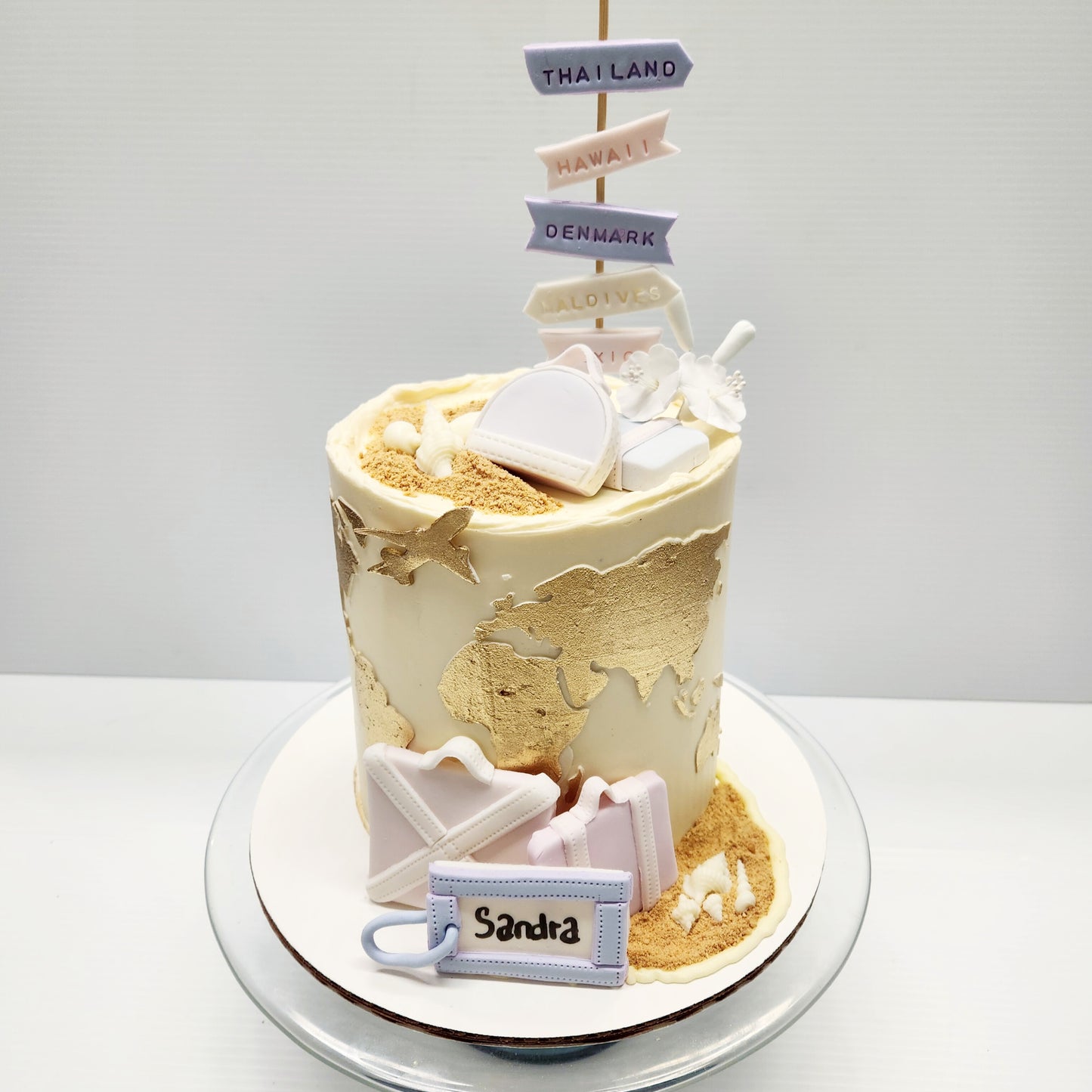 Travel Theme Cake